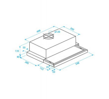 Встраиваемая вытяжка Beko CTB6407X