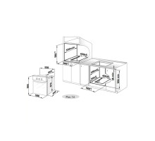 Встраиваемый газовый духовой шкаф Gefest ДГЭ 601-01 К64