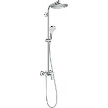 Душевая стойка Hansgrohe Crometta S 240 1jet Showerpipe EcoSmart 27269000 9 л