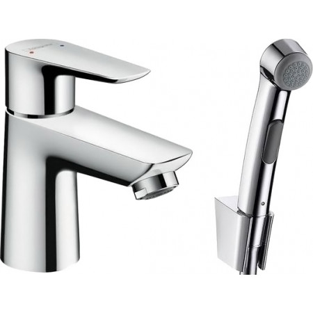 Смеситель Hansgrohe Talis E 71729000 для раковины с гигиеническим душем, с донным клапаном Push-Open