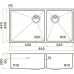 Мойка Omoikiri Taki 85-2-LB-U/IF-GB Side