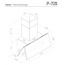Вытяжка PANDO P-725/90 CR.BLANCO 850